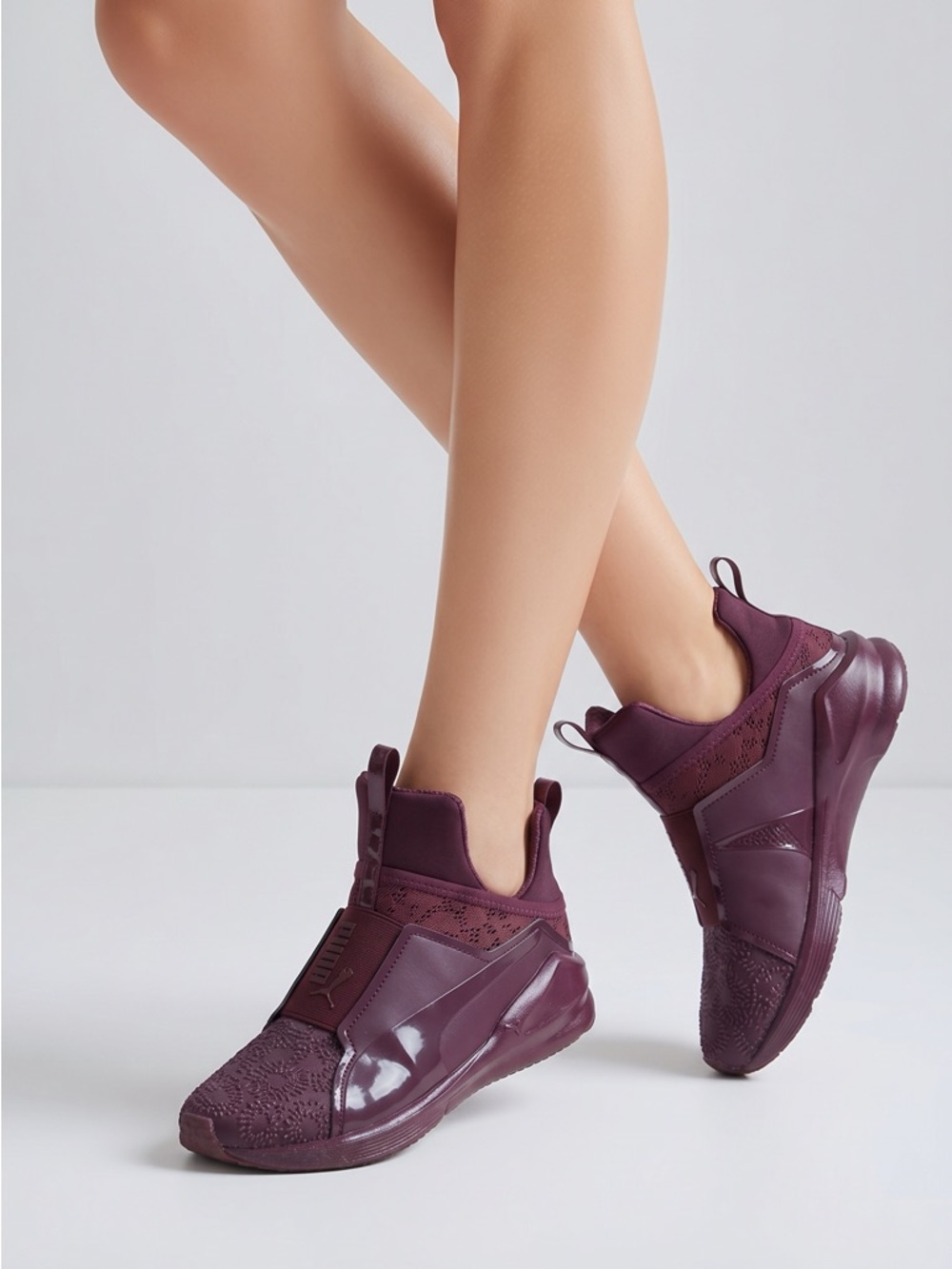 Puma Womens Fierce KRM Winetasting 18986602 Purple‎ Running Shoes Sneakers Sz 8